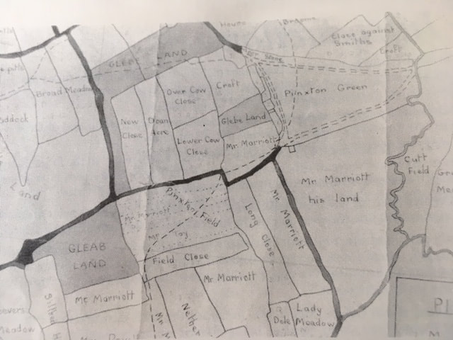 A picture showing a Map of 1724 Coke estates