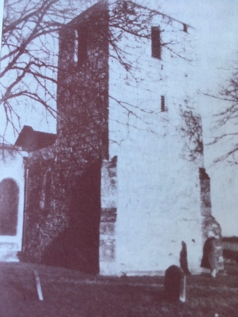 A picture showing St Helen’s Church tower in Pinxton